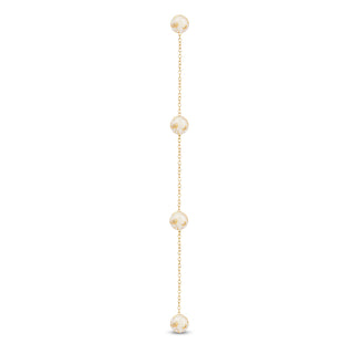  White and Gold Button Patti