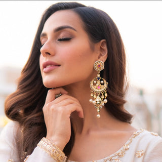 Iqra Aziz in  Alisha Earrings